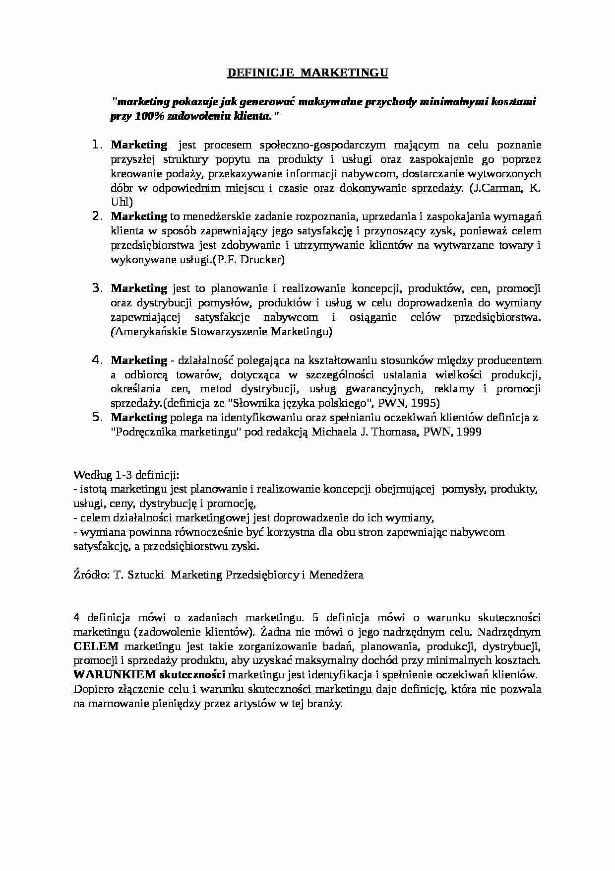 ćwiczenia-marketing - strona 1