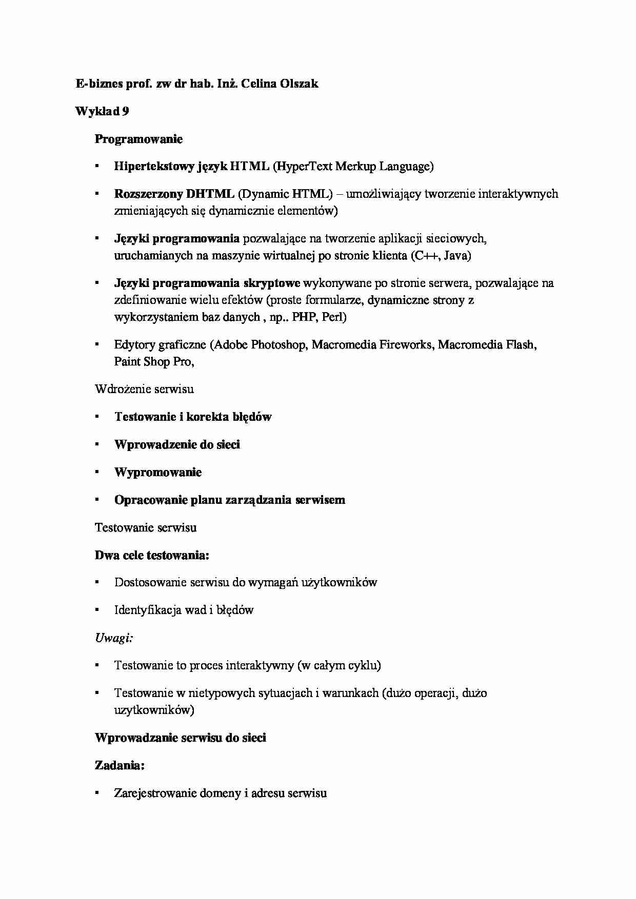 Wykład - Programowanie - strona 1