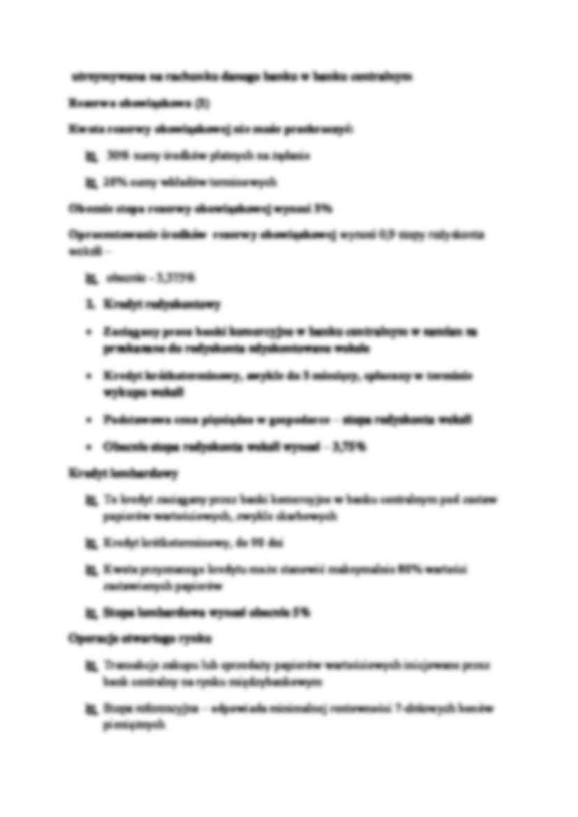 Wykład - Instytucje i instrumenty rynku pieniężnego - strona 3