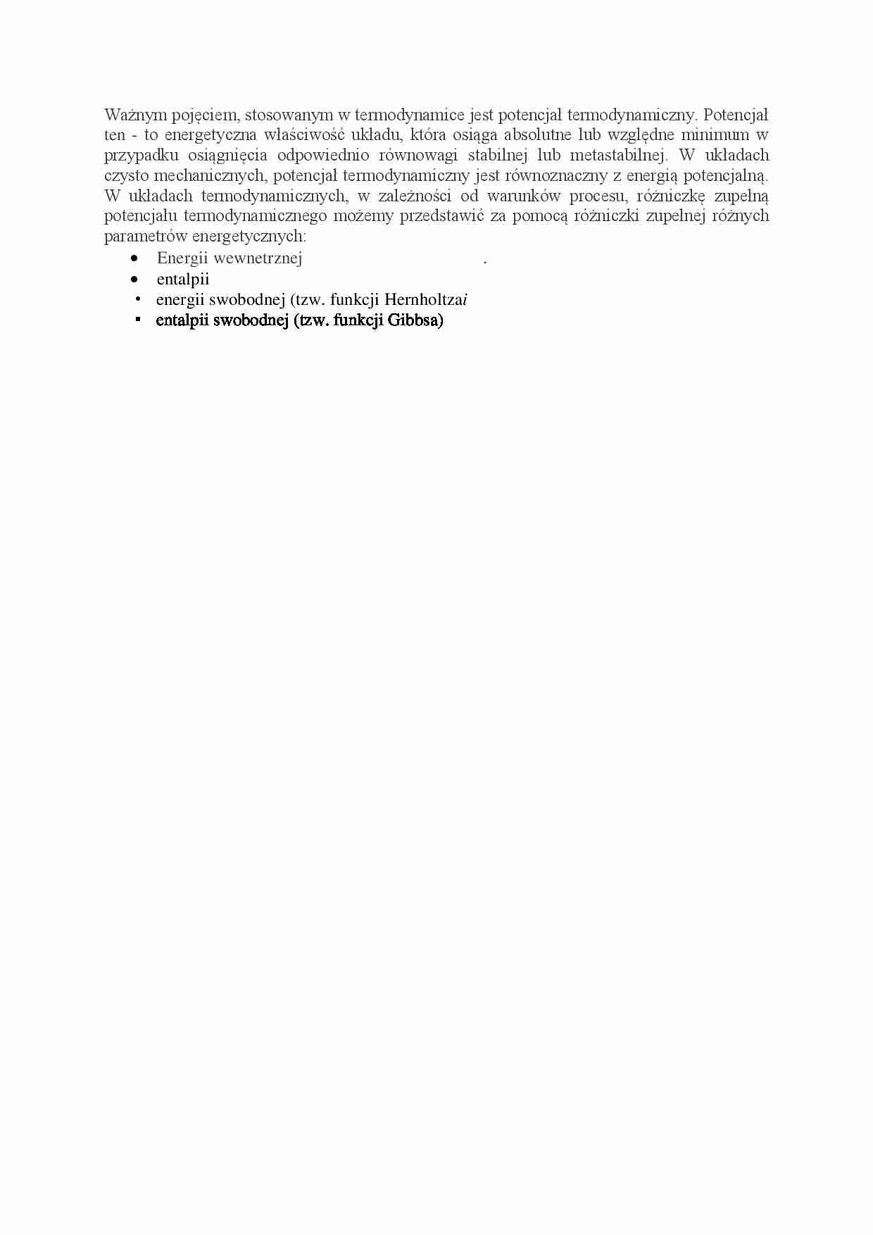 Potencjał termodynamiczny - strona 1