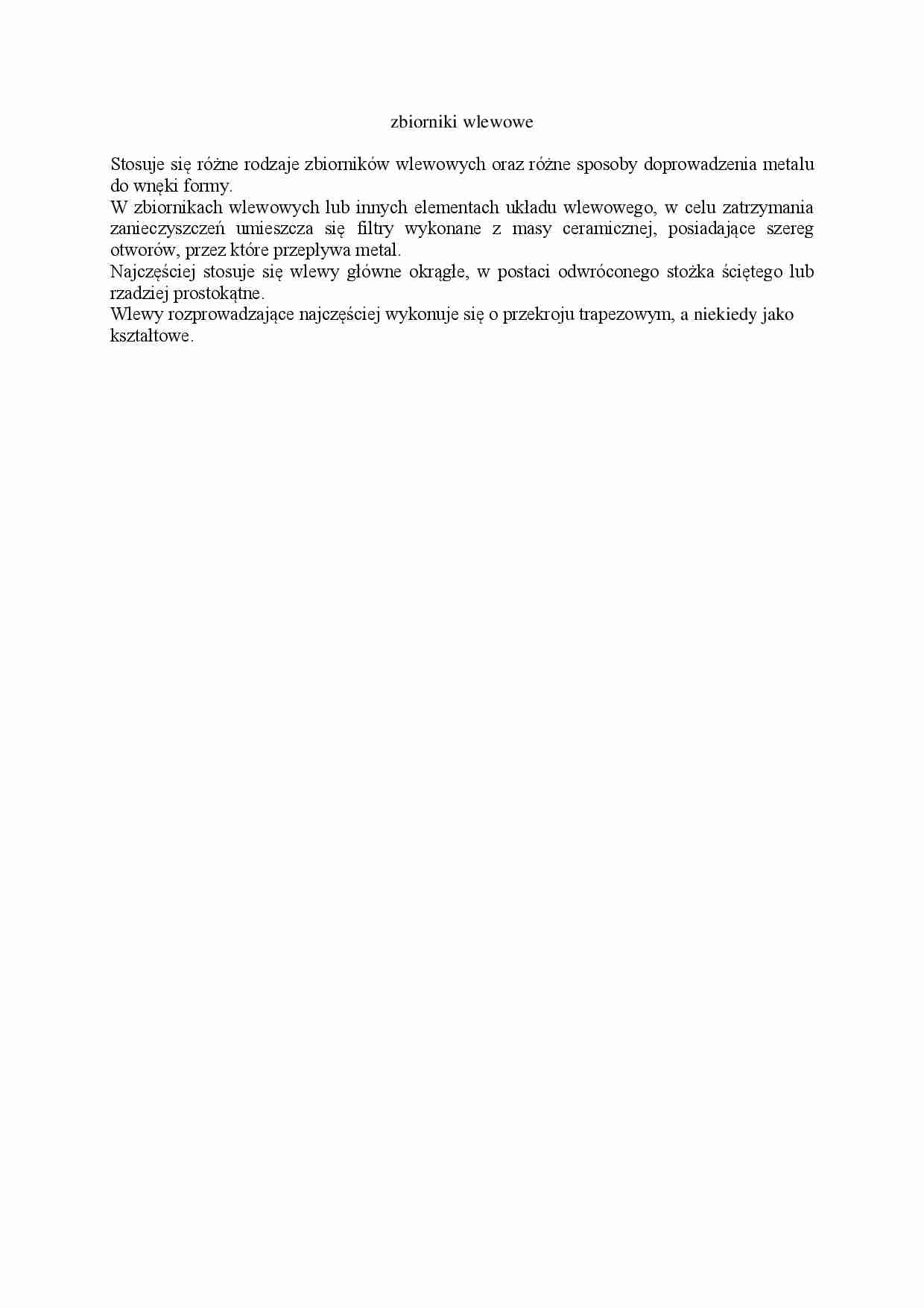 Zbiorniki wlewowe - strona 1
