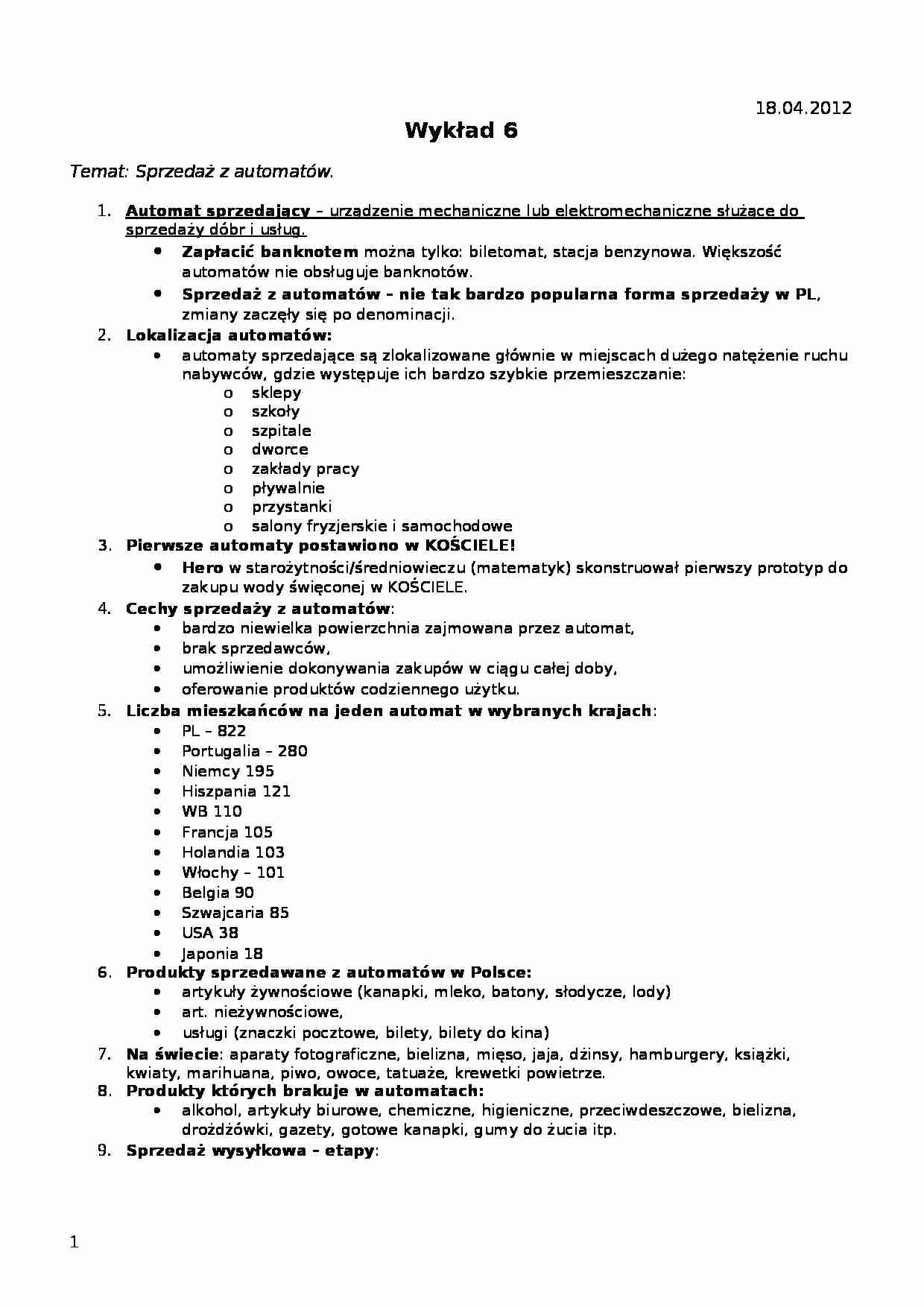 Sprzedaż z automatów-opracowanie - strona 1