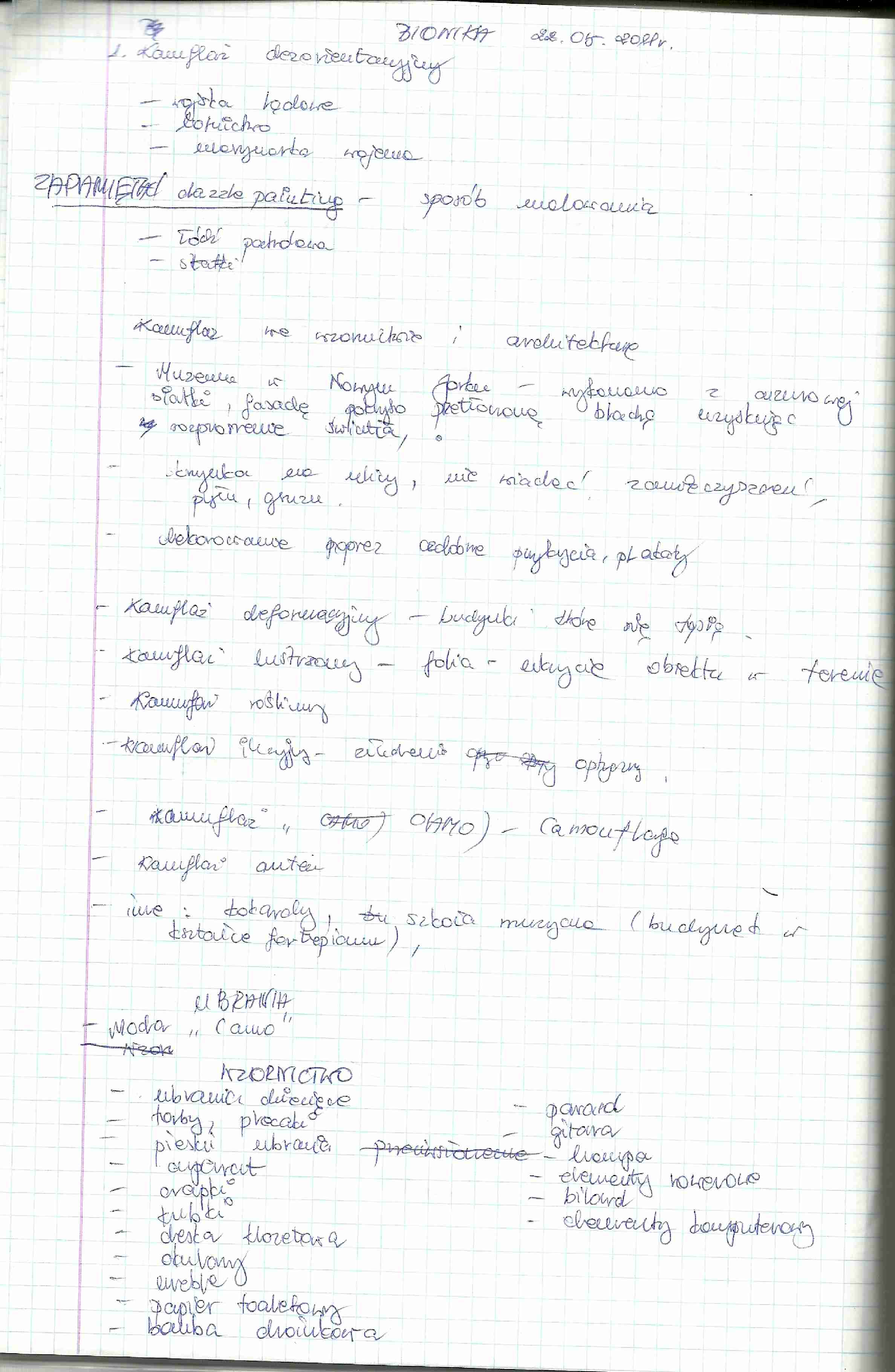 bionika- kamuflaż dezorientacyjny we wzornictwie i architekturze i Zagadnienia Steinera-wykład - strona 1