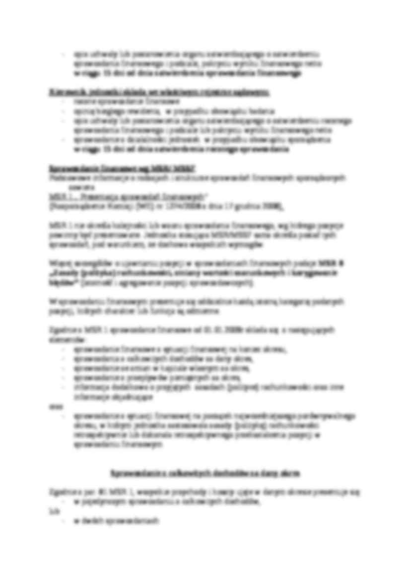 Zatwierdzenie sprawozdania finansowego - wykład 13 - strona 2