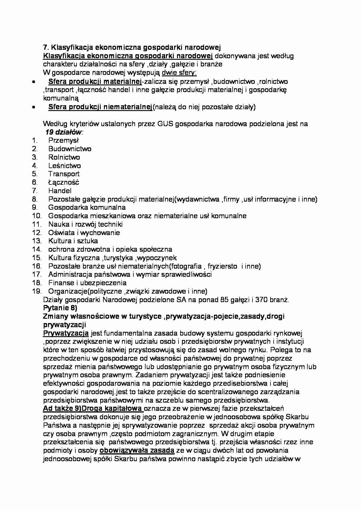 podstawy ekonomi pytania wykład - strona 1