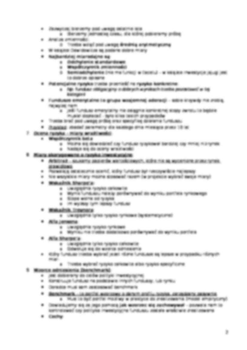 Ocena efektywności działalności funduszy inwestycyjnych-opracowanie - strona 2