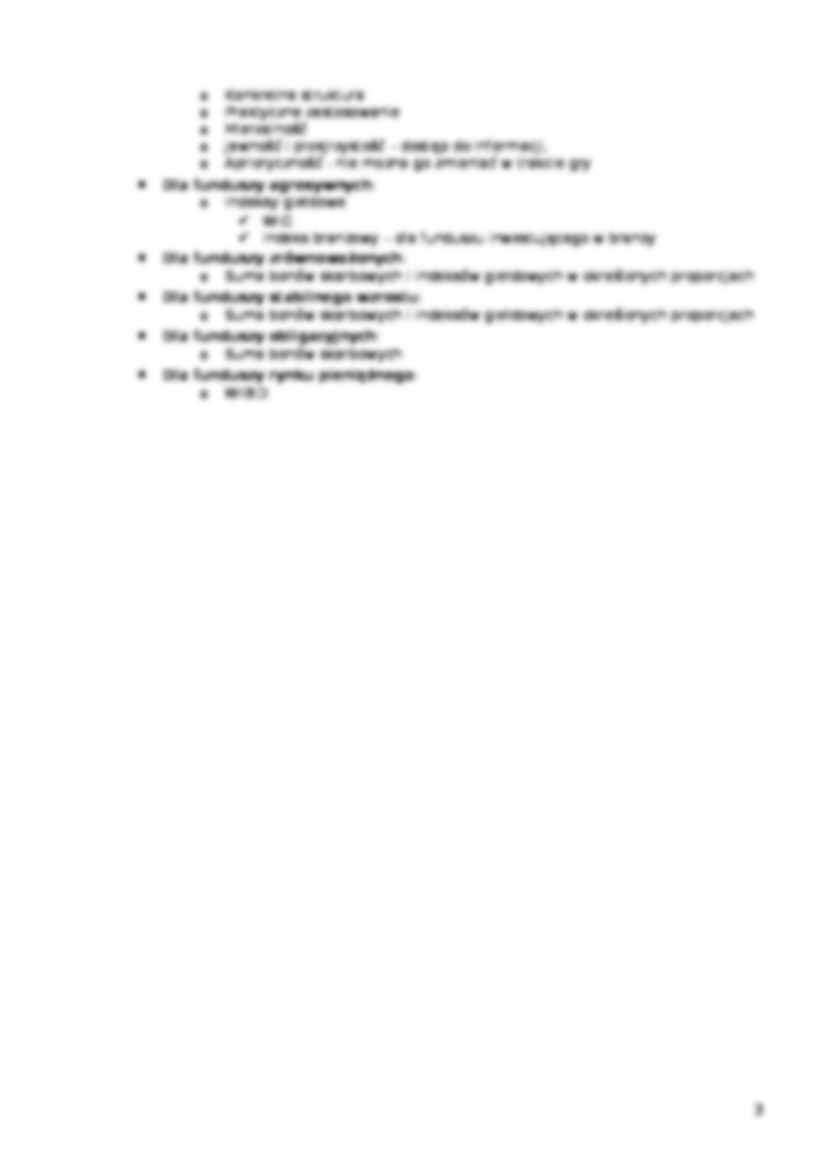 Ocena efektywności działalności funduszy inwestycyjnych-opracowanie - strona 3