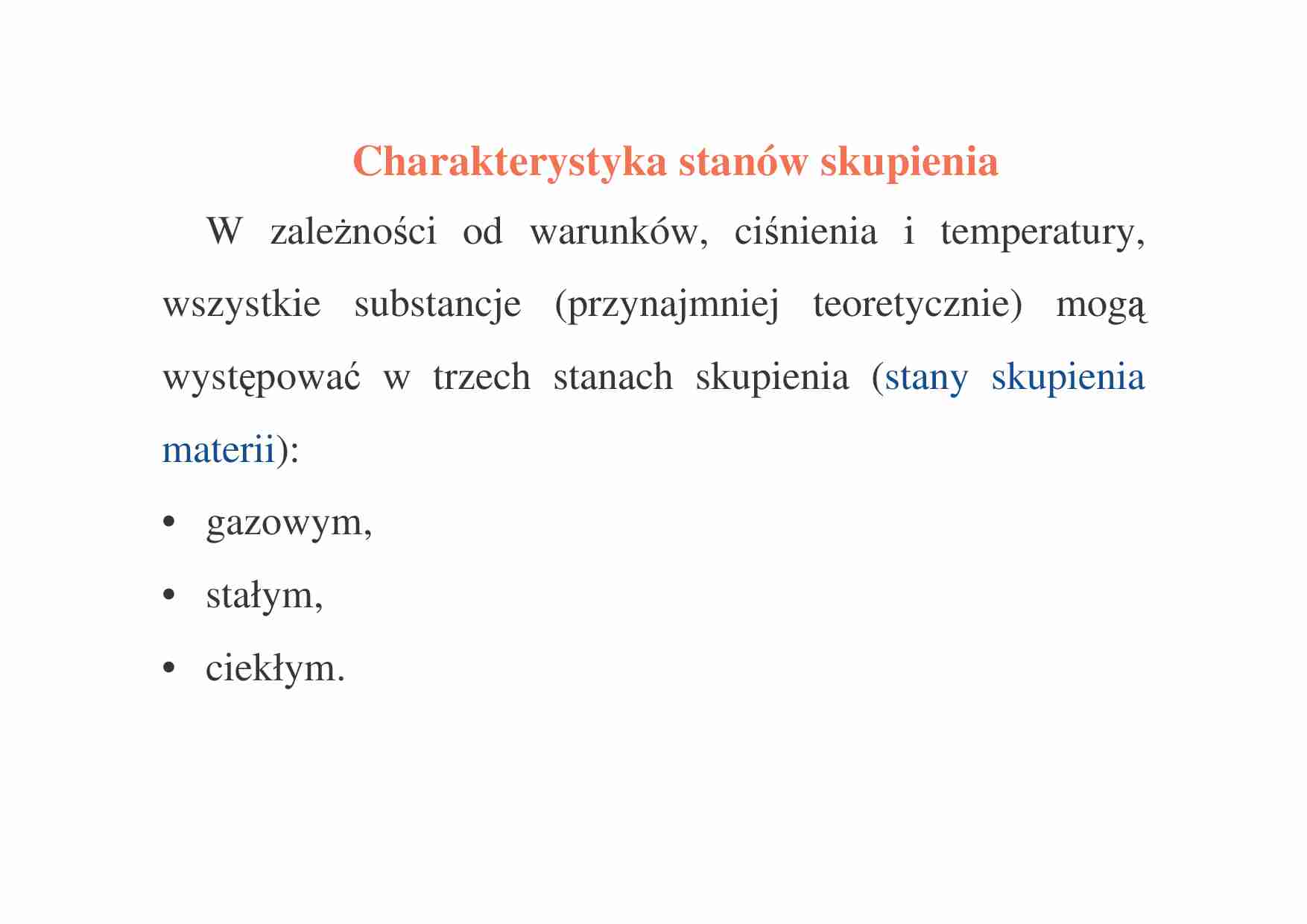 Chemia - stany skupienia - wykład 6 - strona 1