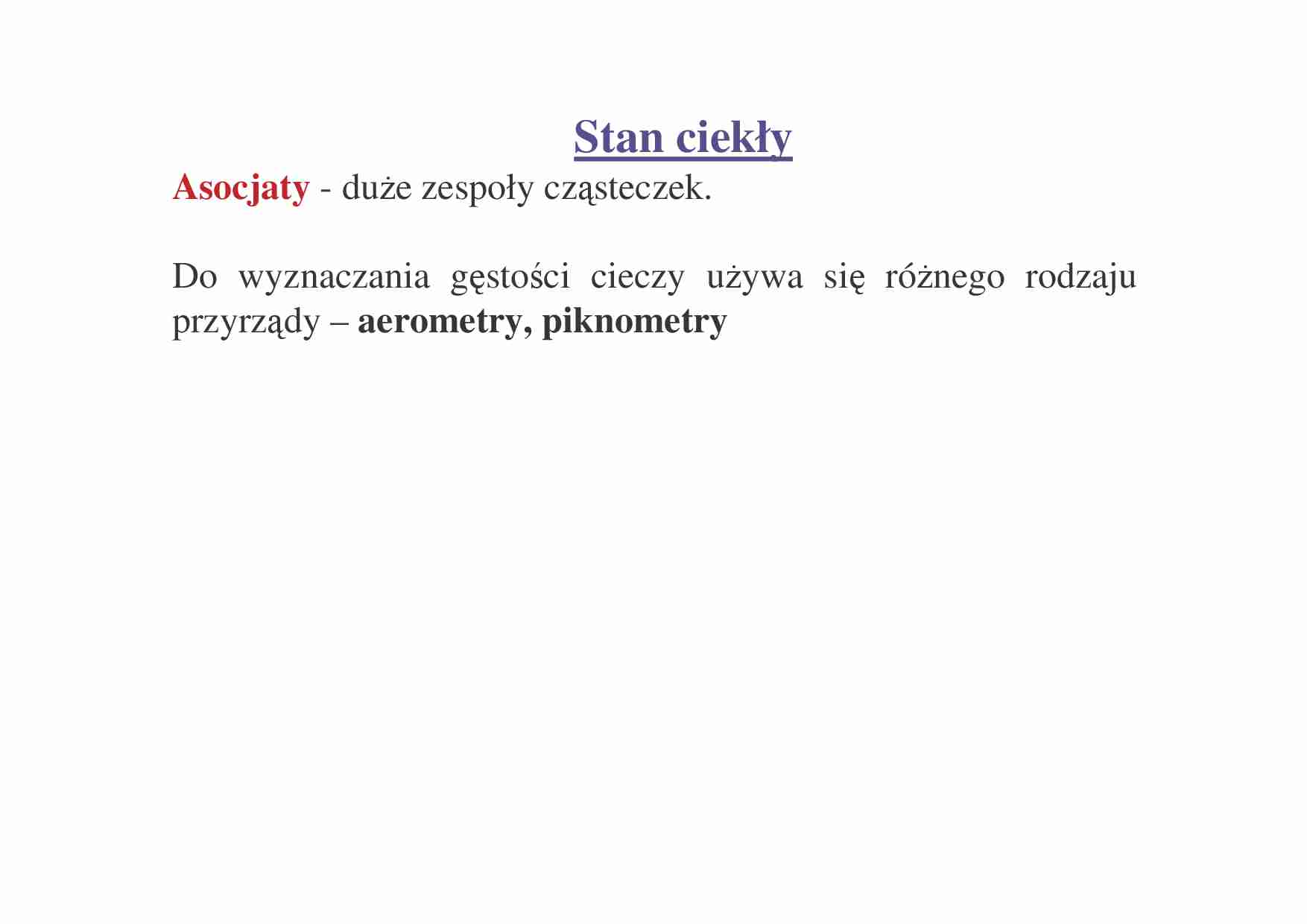 Chemia -  Stan ciekły - wykład 8 - strona 1