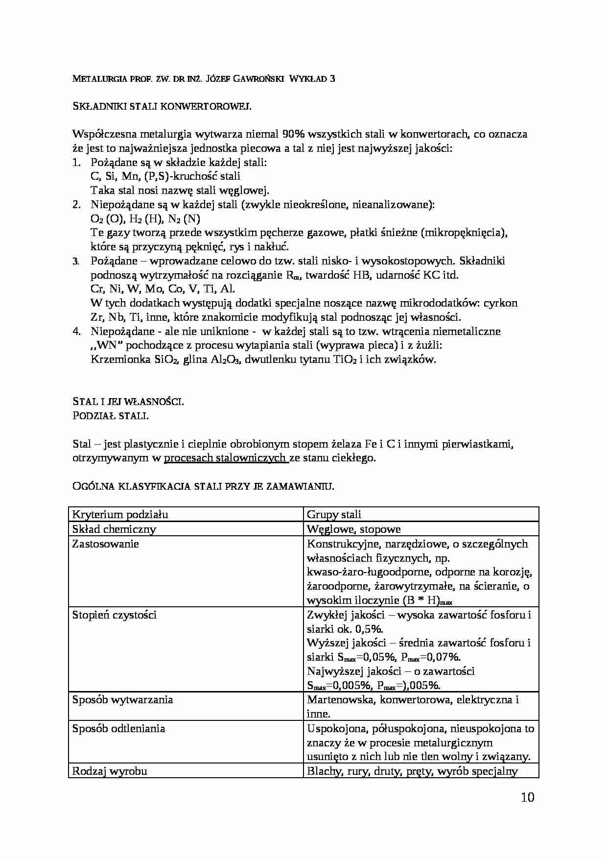 Metalurgia- wykład 3 - strona 1