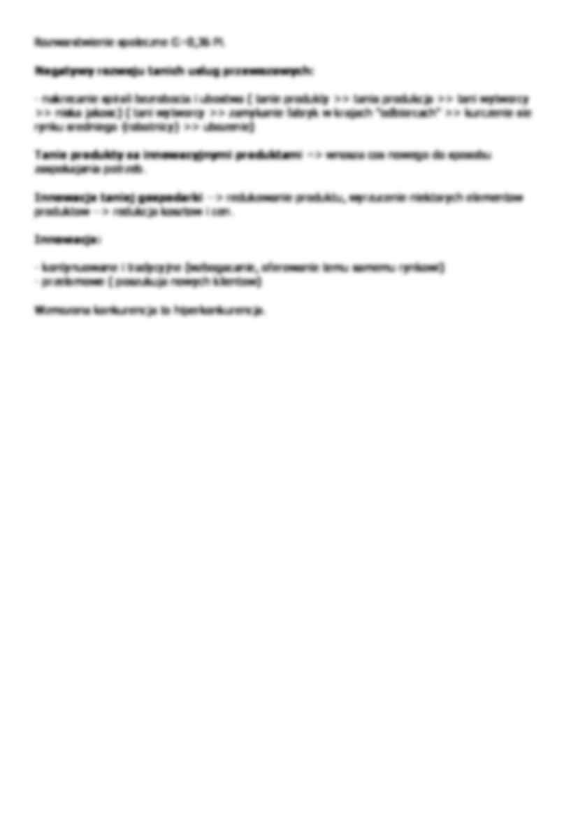 Marketing tanich usług przewozowych- wykład 1 - strona 2