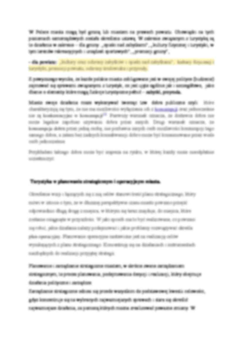 Produkty turystyki miejskiej i kulturowej- wykład 1 - strona 2