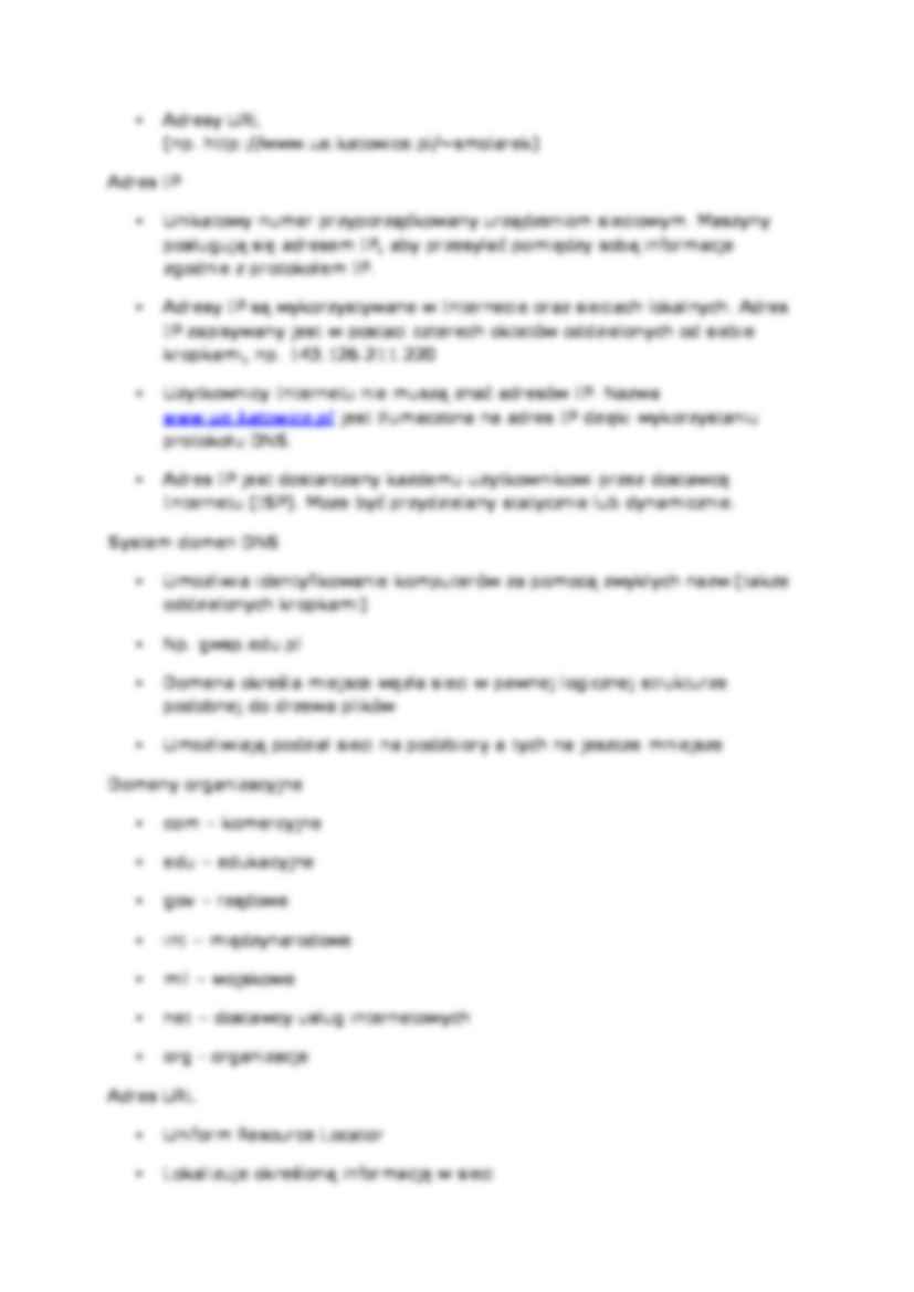 Internet w turystyce- wykład 2 - strona 2