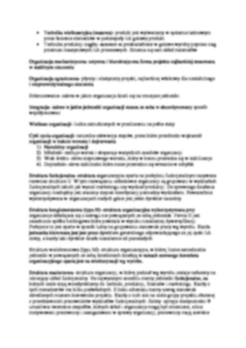 Podstawy organizacji i zarządzania- ćwiczenia 7 - strona 2