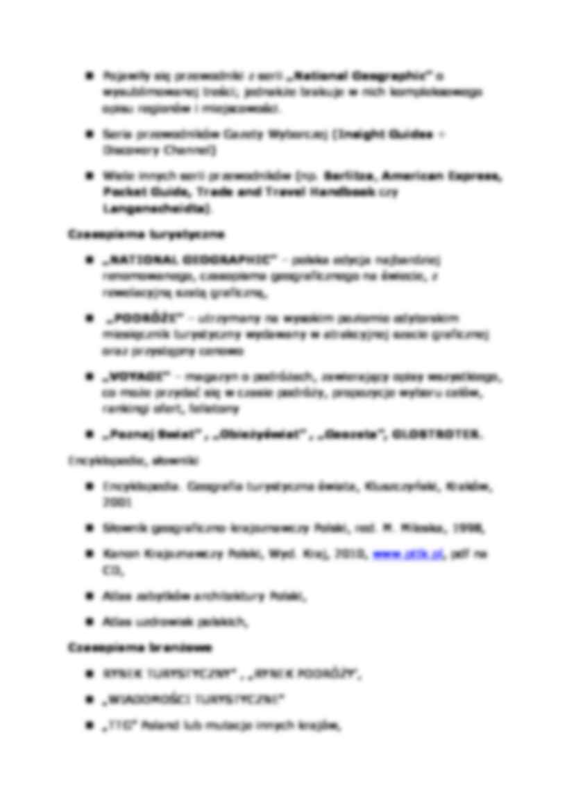 Geografia turystyczna- wykład 3 - strona 2