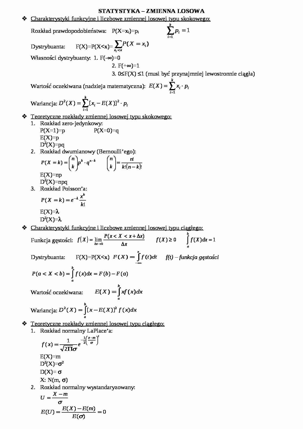 Statystyka - prawdopodobienstwo - strona 1