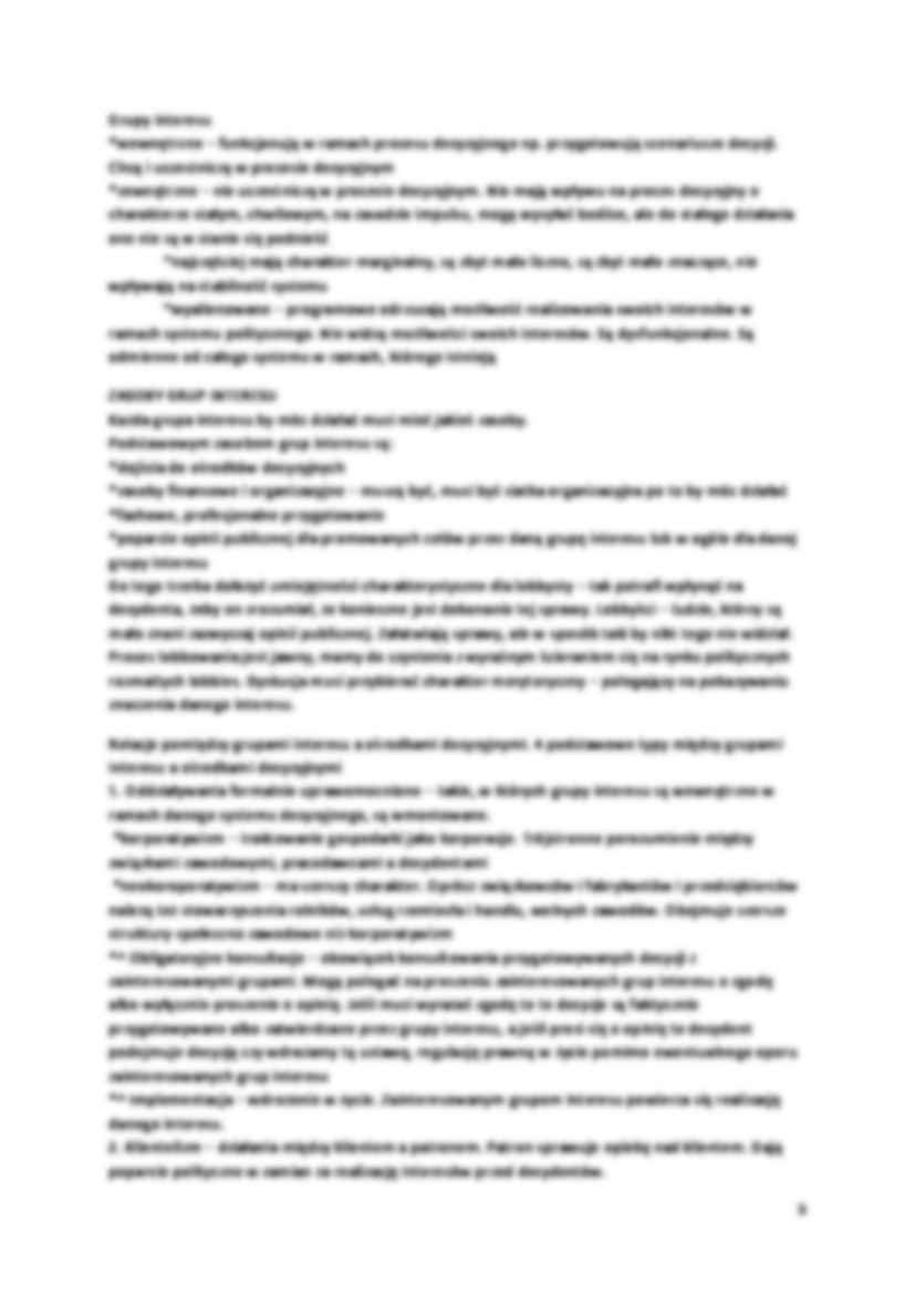 Grupy interesu i nacisku-Wykład. - strona 3