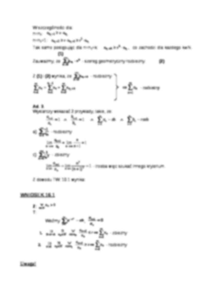 Szeregi liczbowe- wykład 16 - strona 2