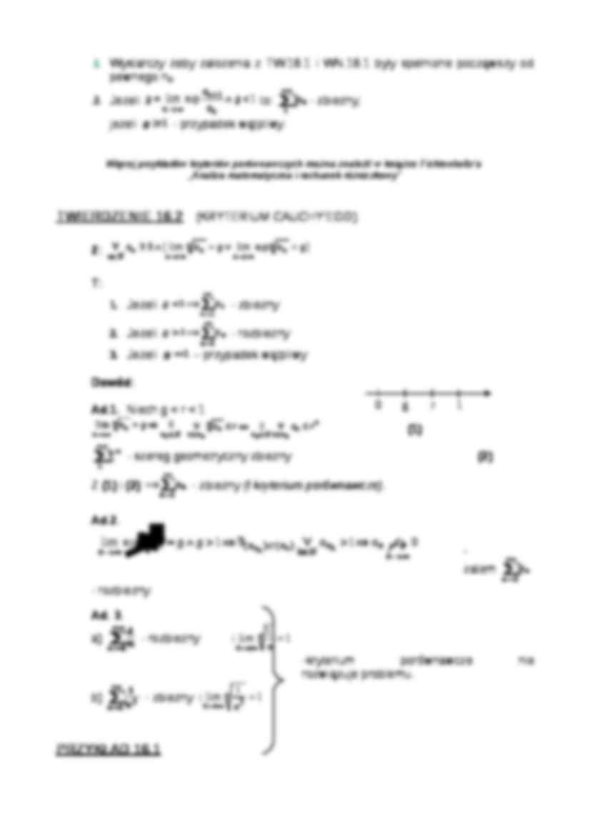 Szeregi liczbowe- wykład 16 - strona 3