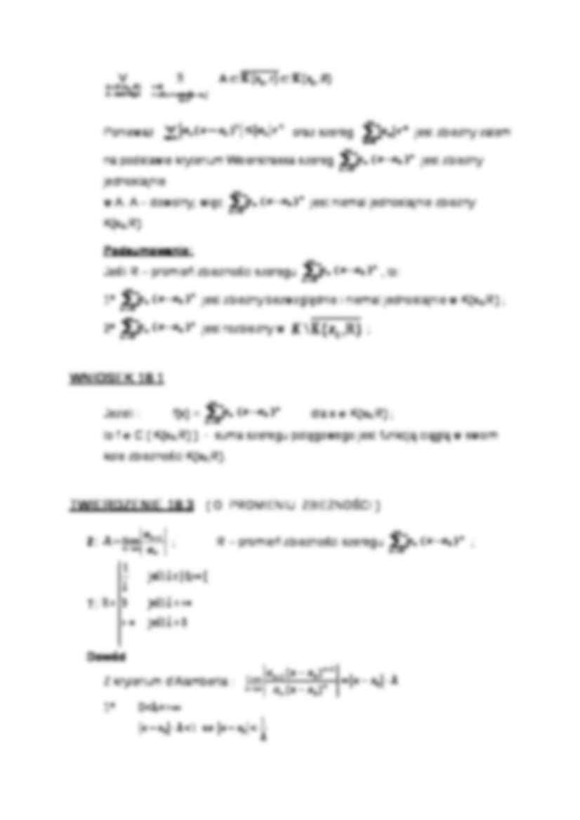 Szeregi potęgowe- wykład 18 - strona 3