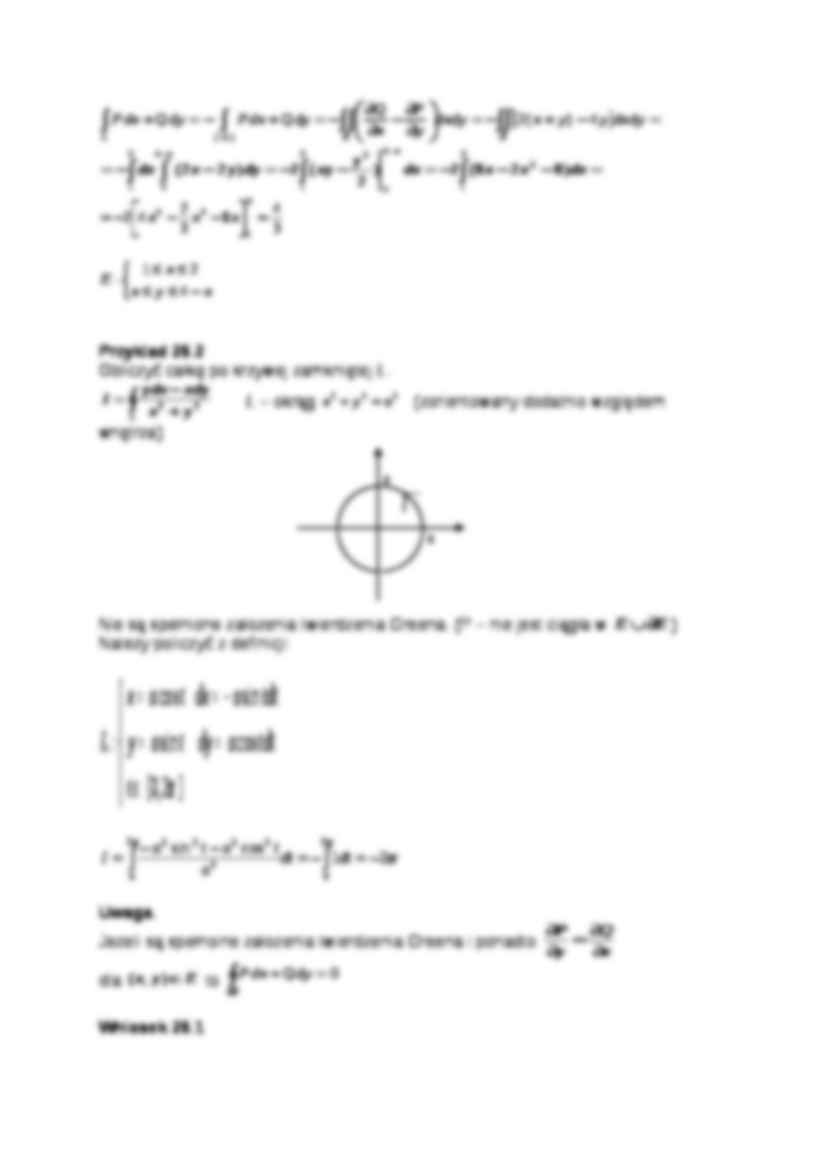 Całki krzywoliniowe- wykład 26 - strona 3