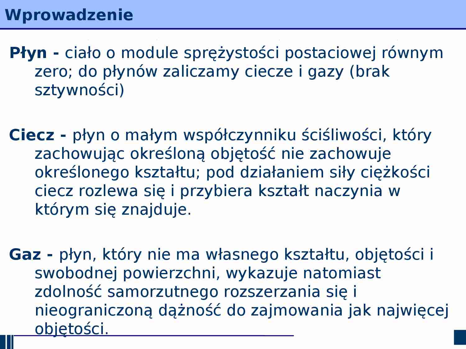 WHydraulika i hydrologia- wykład 1 - strona 1