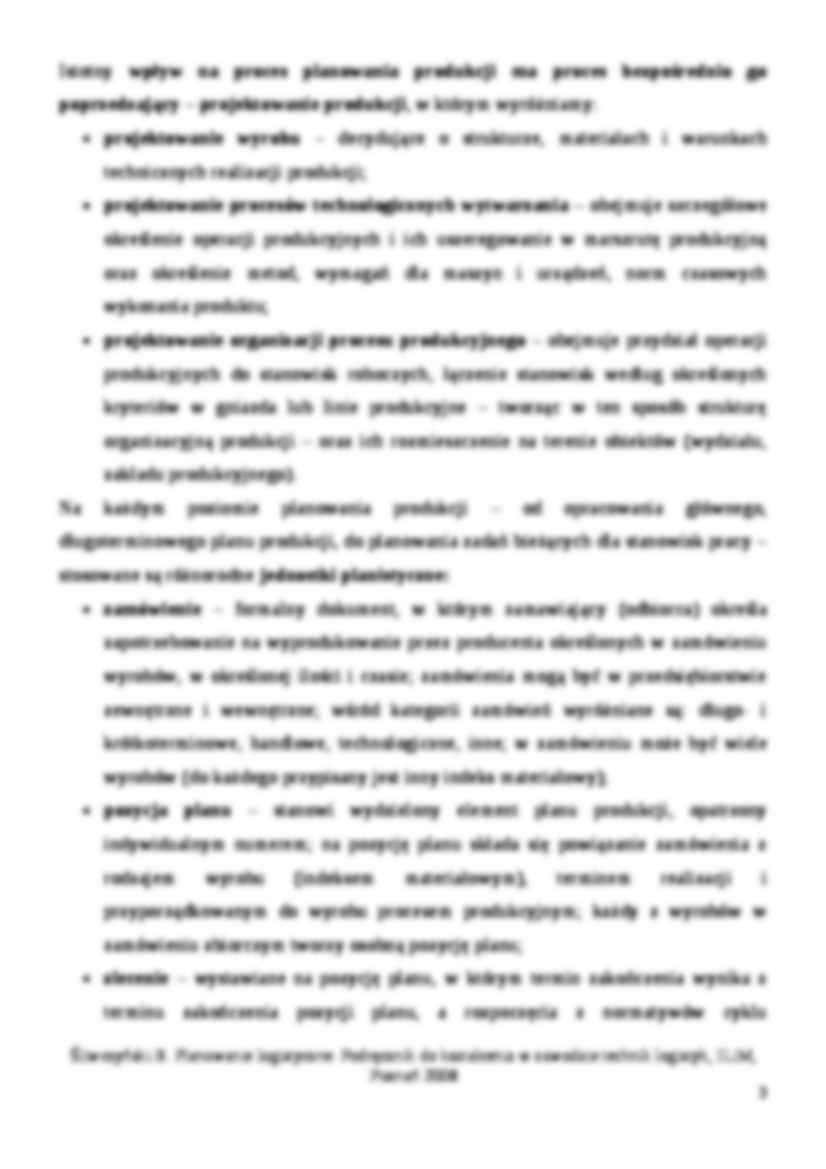 Planowanie produkcji- opracowanie - strona 3