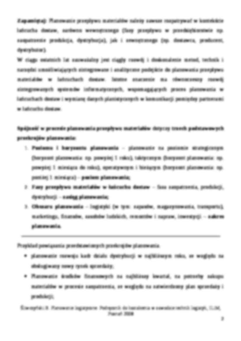 Planowanie przepływu materiałów- opracowanie - strona 2
