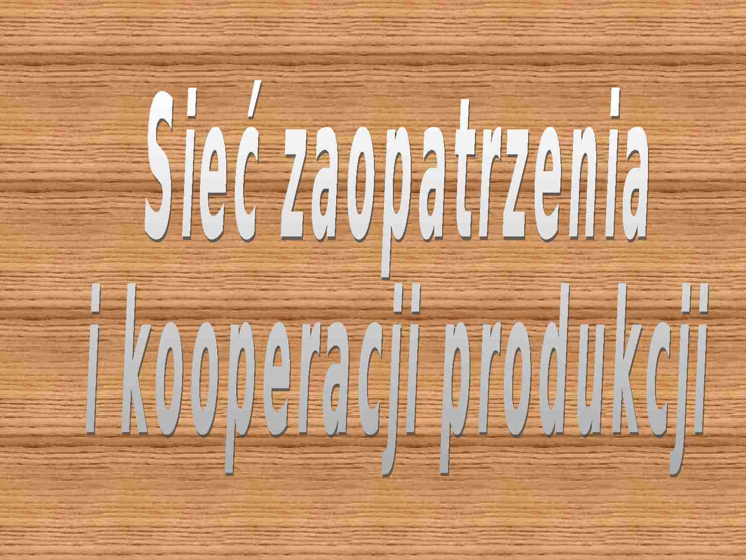 Planowanie i sterowanie produkcją- wykład 3 - strona 1