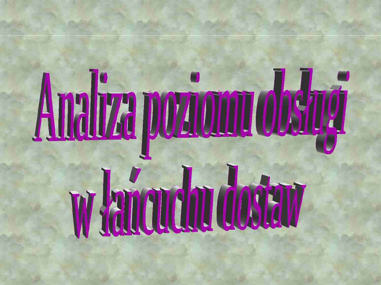 Planowanie i sterowanie produkcją- wykład 6 - strona 1