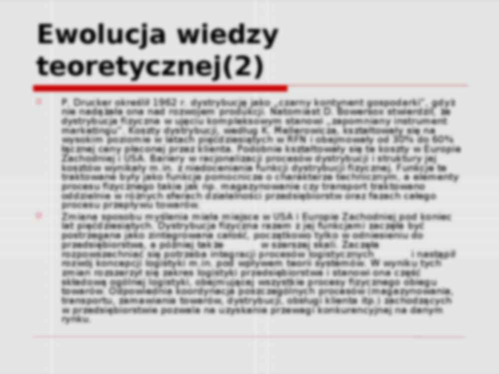 Logistyka dystrybucji- prezentacja - strona 3