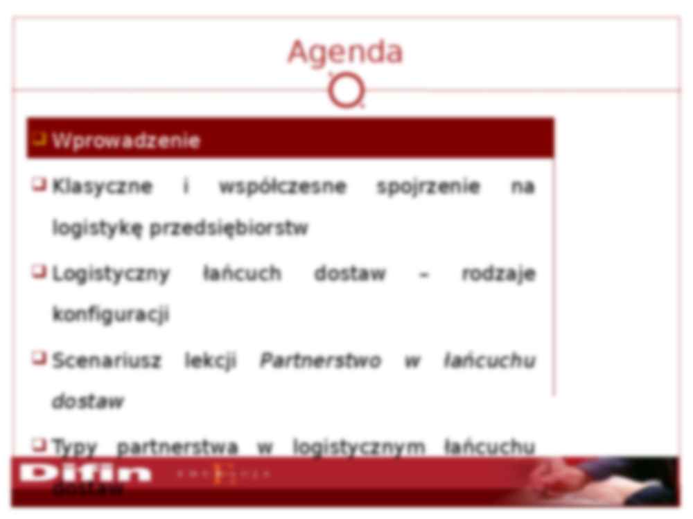 Partnerstwo w lostycznym łańcuchu dostaw- prezenacja - strona 2