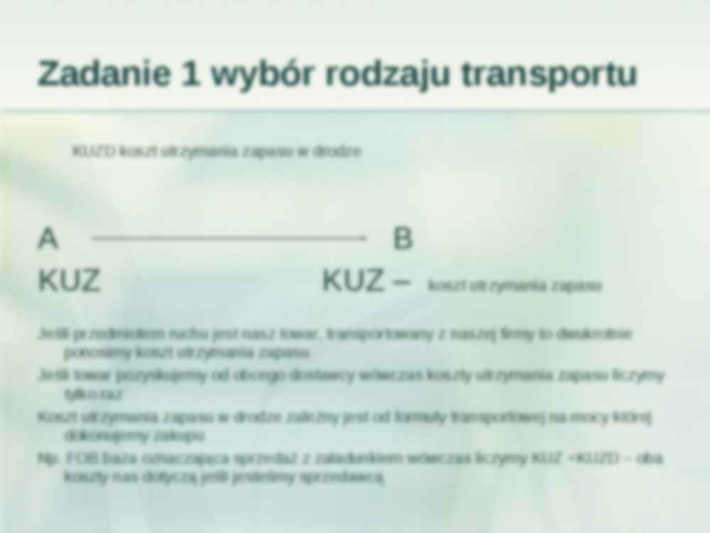 Podstawy logistyki- zadania (2) - strona 2