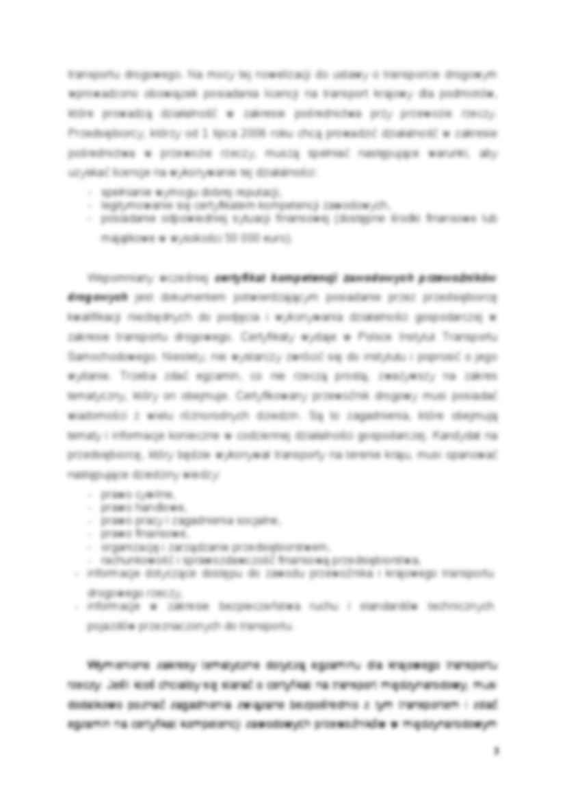 Świadczenie usług transportowo-spedycyjnych w świetle kodeksu handlowego - strona 3