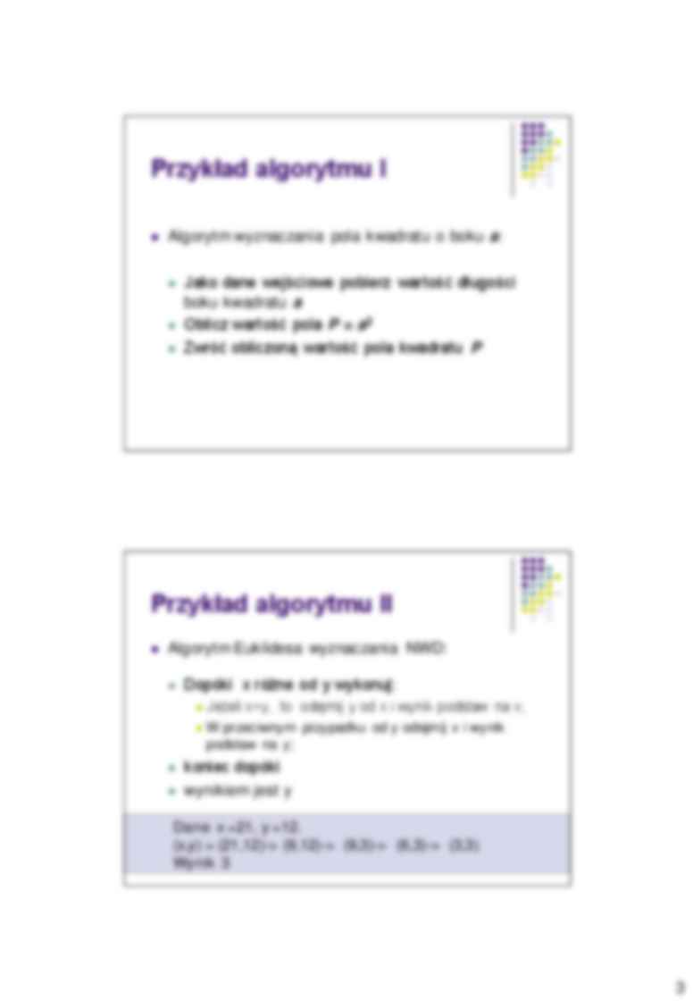 Algorytmy i struktury danych - Sposoby zapisu i cechy - strona 3