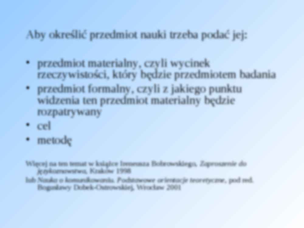 Nauka o komunikowaniu- wykład 1 - strona 3