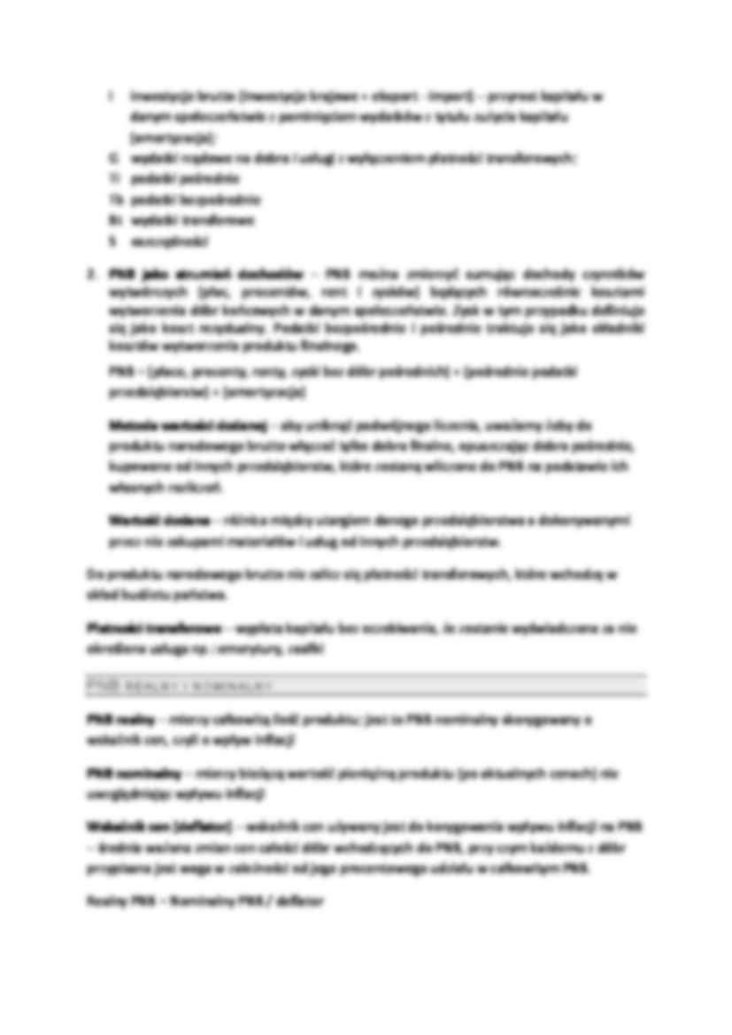 Wykład - Produkt krajowy i narodowy brutto - strona 2