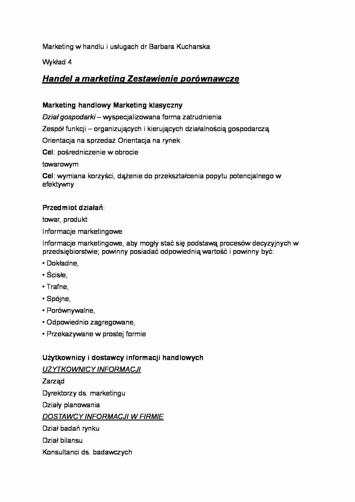 Wykład - Handel a marketing - strona 1