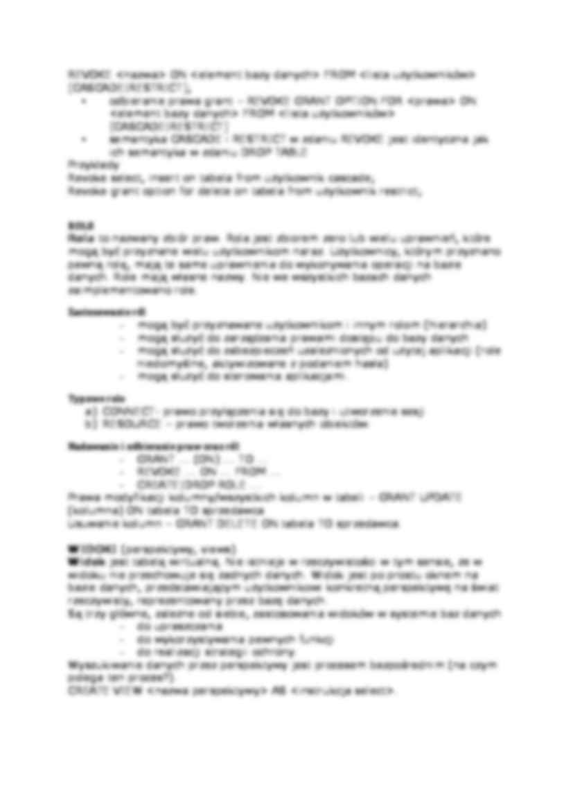 Wykład - autoryzacja dostępu do baz danych - strona 3