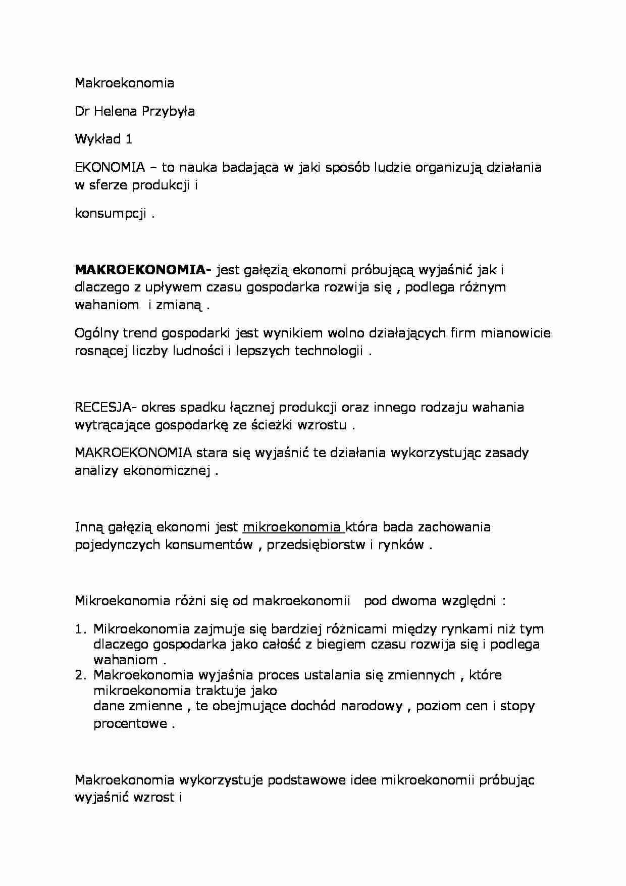 Wyklad - ekonomia - strona 1