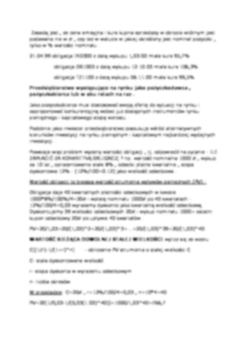 Wykład - wycena obligacji - strona 3