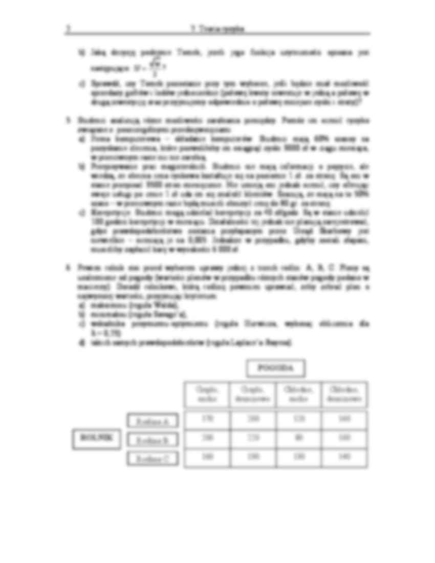 Ryzyko - ćwiczenia - strona 2