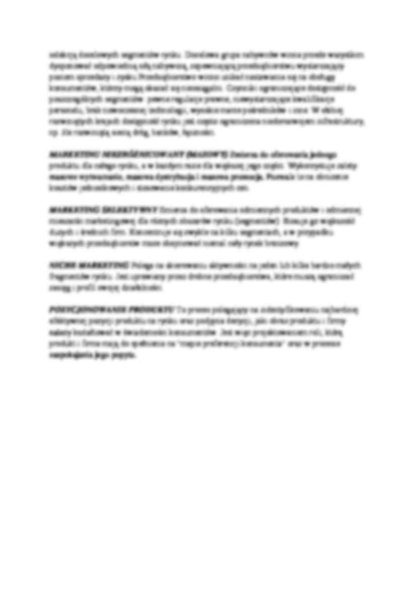 Wykład - pojęcie segmentacji rynku - strona 3