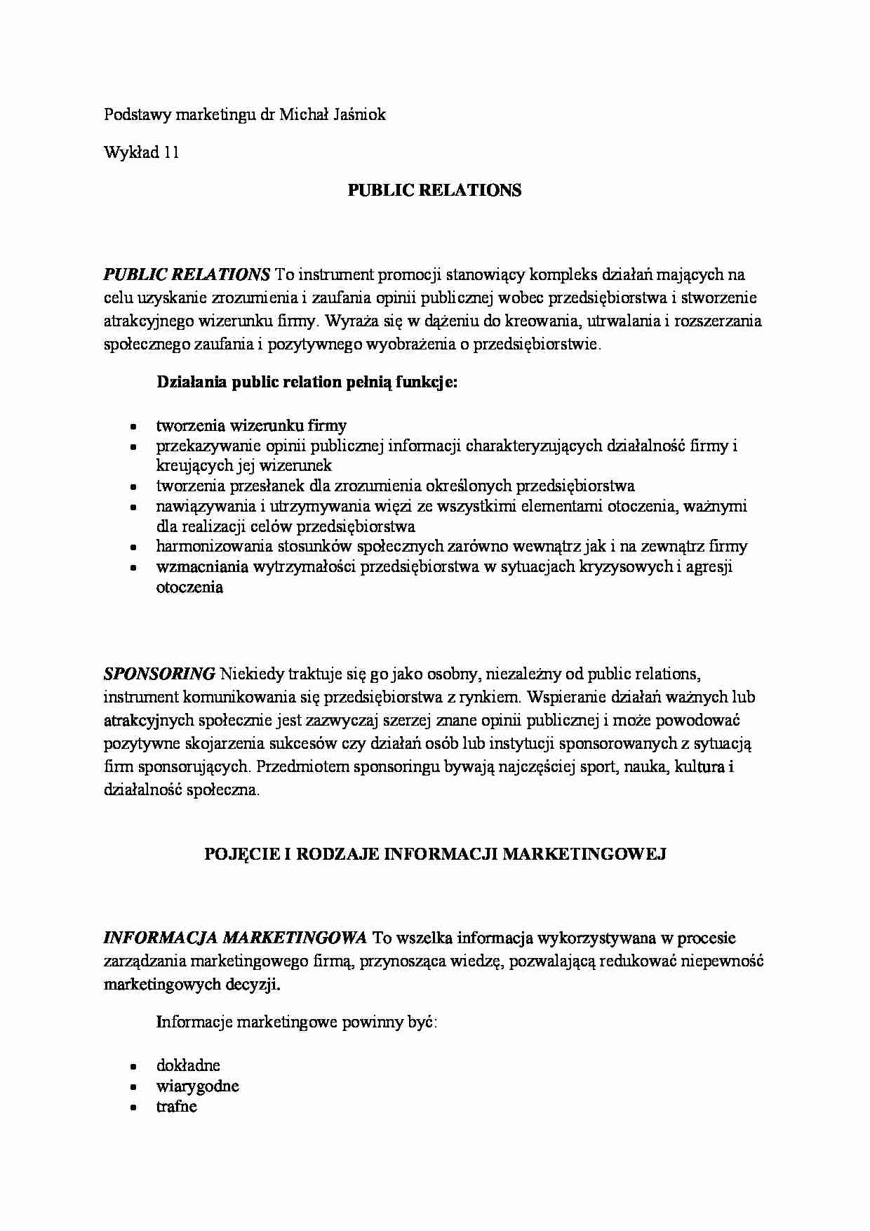Wykład - public relations - strona 1