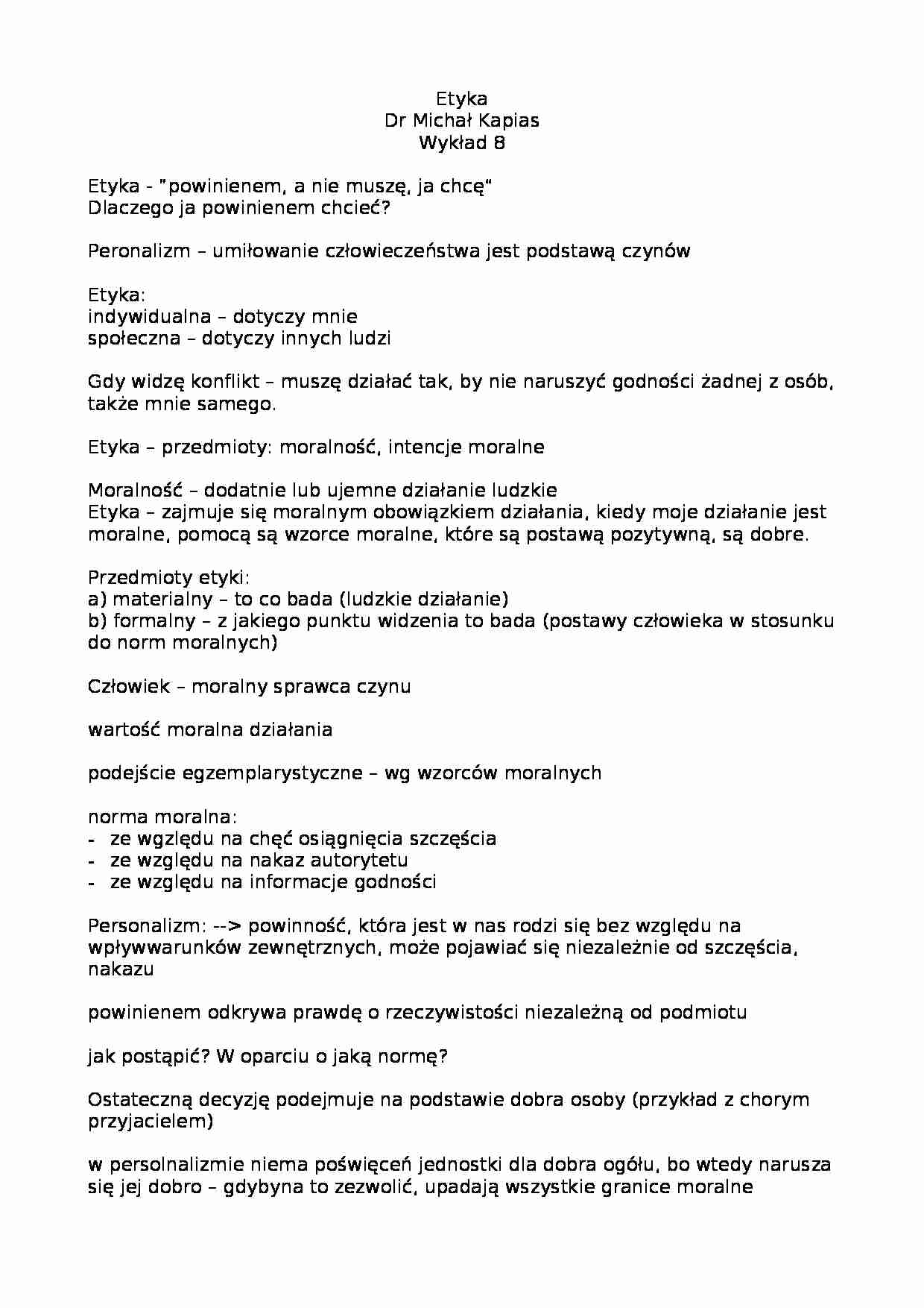 Wykład - etyka - strona 1