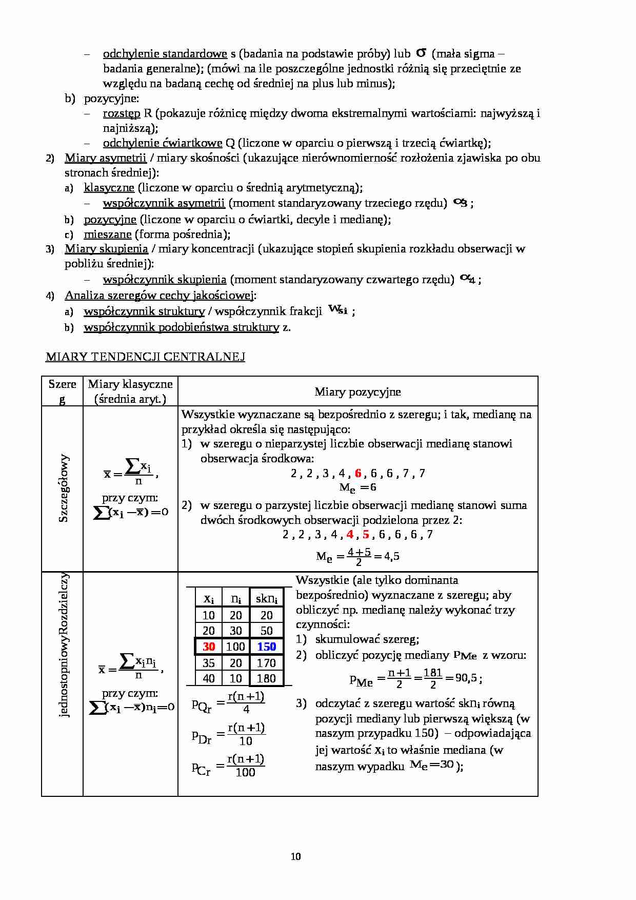 Wykład - odchylenie standardowe s - strona 1