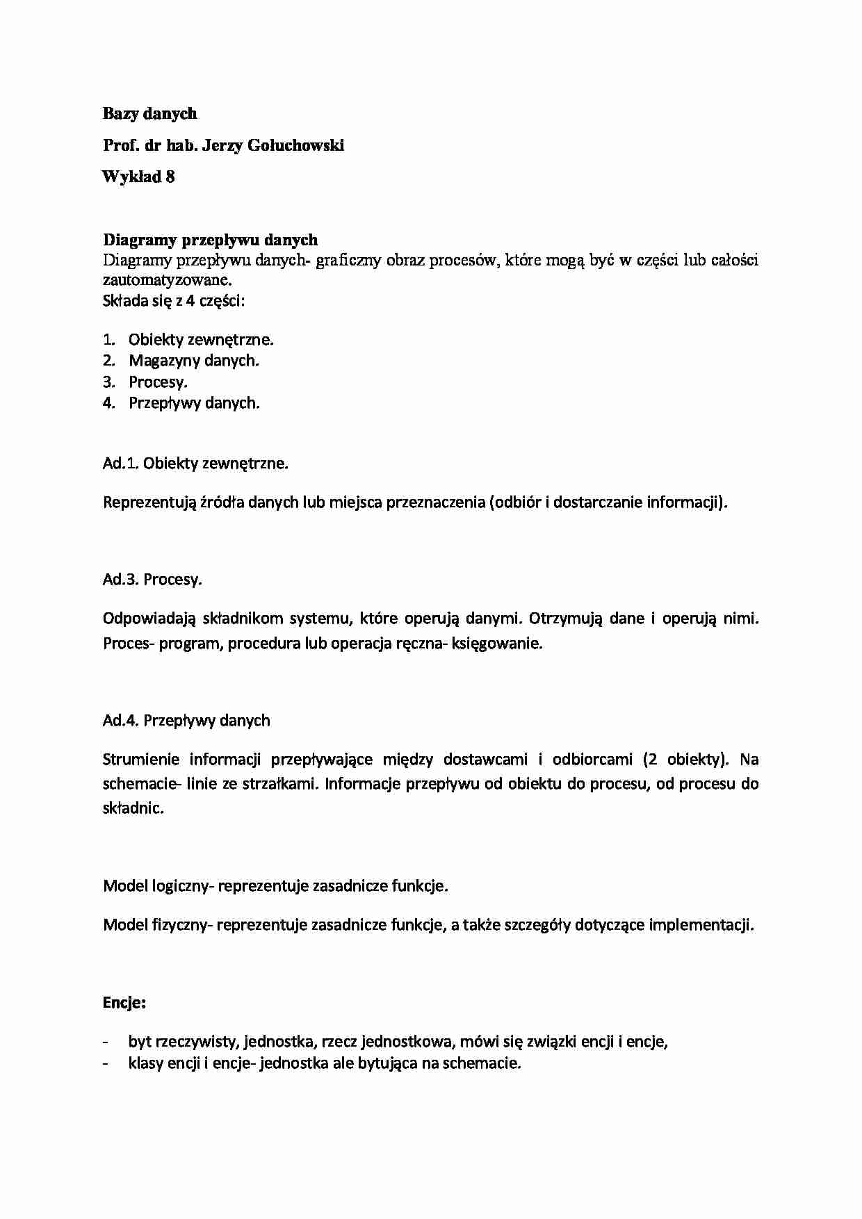 Wykład - Diagramy przepływu danych - strona 1