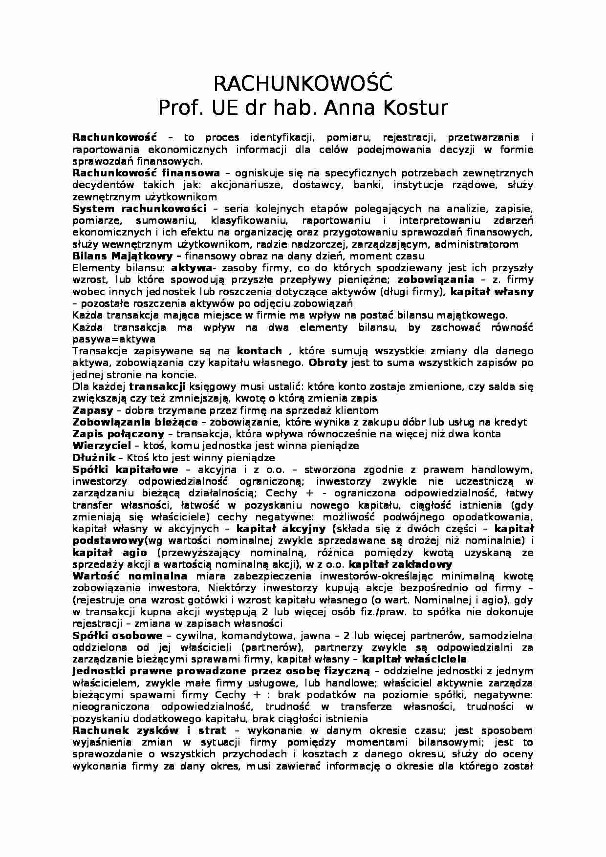 Definicje potrzebne na egzamin - strona 1