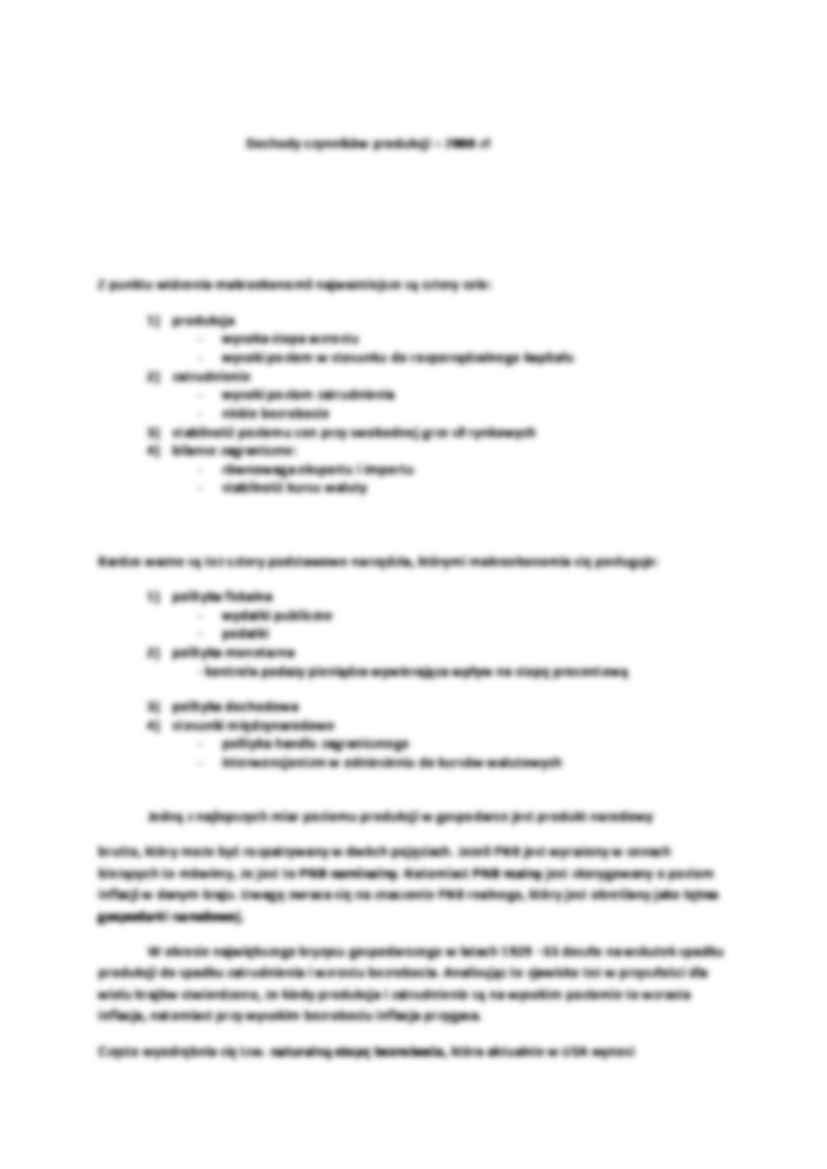 Wykład - Podstawowe pojęcia i kategorie makroekonomiczne oraz czynniki wzrostu gospodarczego - strona 2