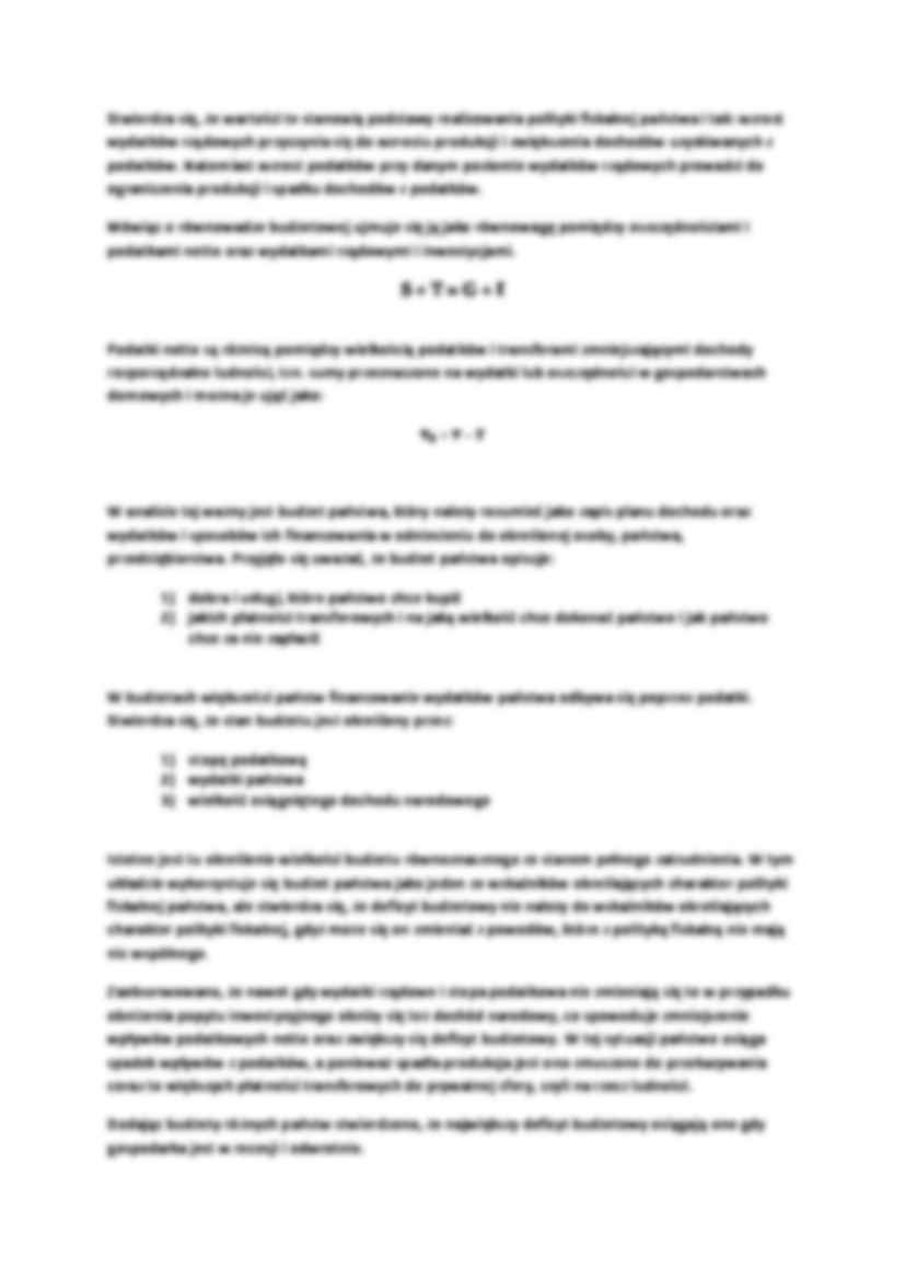 Wykład - Polityka fiskalna i monetarna państwa - strona 2